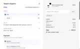 Taspen's Organics coupon verification screenshot