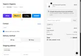 Taspen's Organics coupon verification screenshot