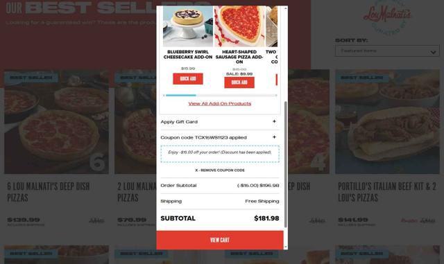 Tastes of Chicago checkout page showing Tastes of Chicago promo code box | Screenshot taken by SimplyCodes community member on Jul 9, 2025