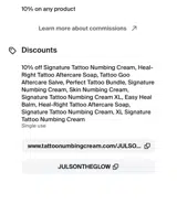 JULSONTHEGLOW coupon verification screenshot