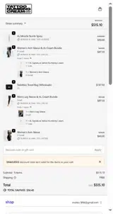 SHAVLEG12 coupon verification screenshot