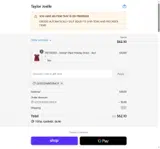 Taylor Joelle coupon verification screenshot