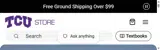 TCU Horned Frogs coupon verification screenshot