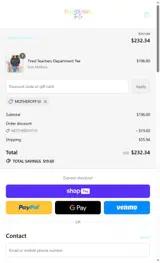 MOTHEROFF10 coupon verification screenshot
