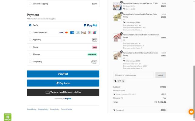 Teachersgram checkout page showing Teachersgram coupon code box | Screenshot taken by SimplyCodes community member on Aug 29, 2025