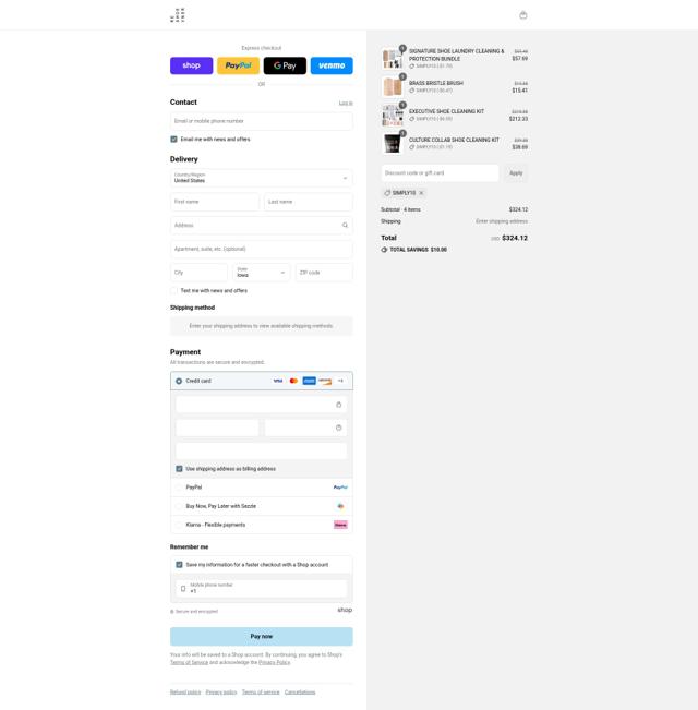 Reshoevn8r checkout page showing Reshoevn8r discount code box | Screenshot taken by SimplyCodes community member on Aug 29, 2025