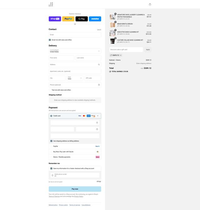 Reshoevn8r checkout page showing Reshoevn8r discount code box | Screenshot taken by SimplyCodes community member on Aug 24, 2025