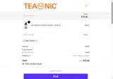 Teaonic coupon verification screenshot