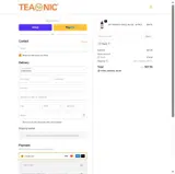 Teaonic coupon verification screenshot