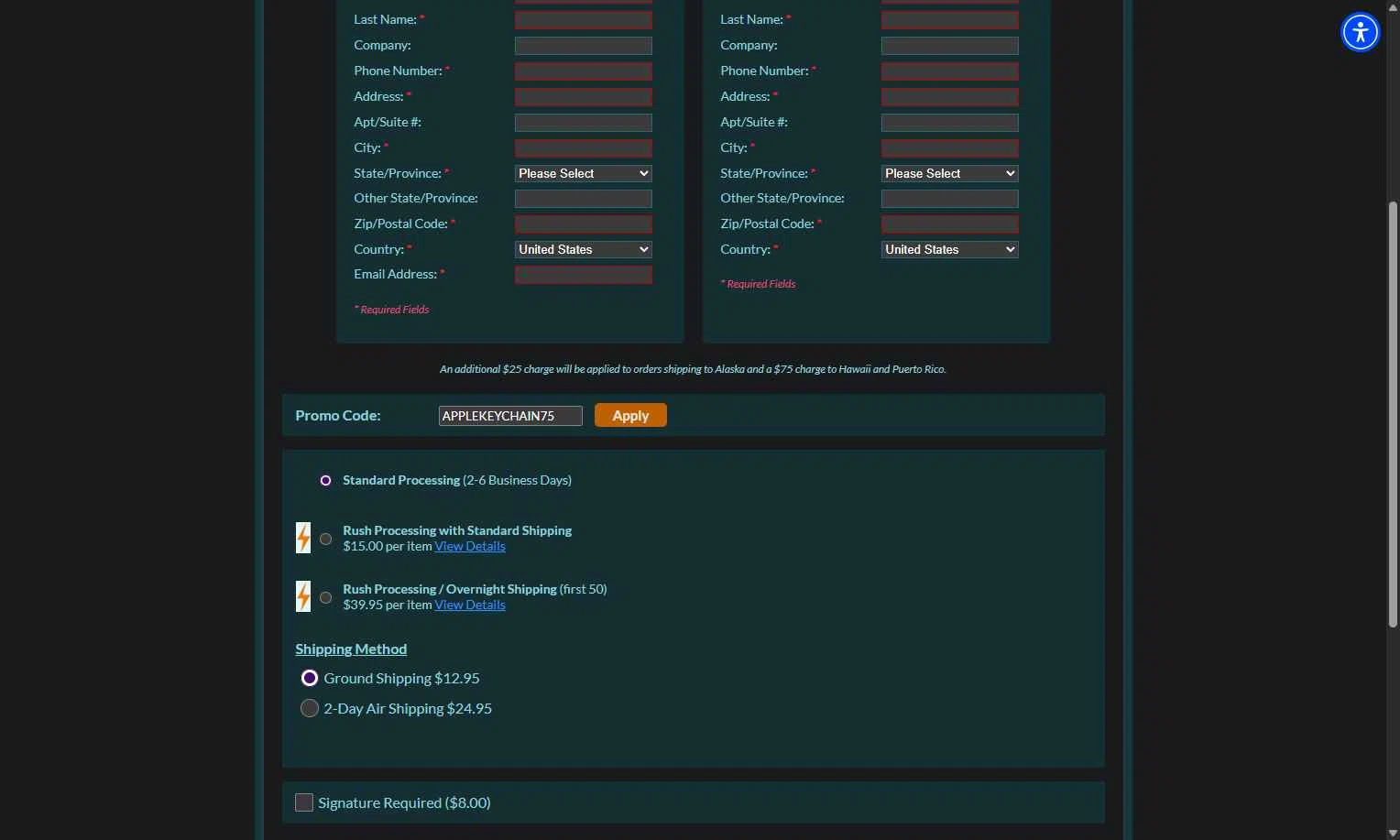 Tech Checks checkout page showing Tech Checks coupon code box | Screenshot taken by SimplyCodes community member on Dec 31, 2025