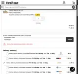 Techinn US coupon verification screenshot