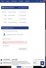 WELCOMEBACK coupon verification screenshot