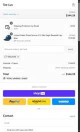 Tee Luv coupon verification screenshot