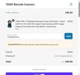 T2VZ445FFDY8 coupon verification screenshot