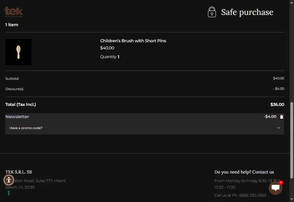 tek-italy checkout page showing tek-italy promo code box | Screenshot taken by SimplyCodes community member on Jul 2, 2025