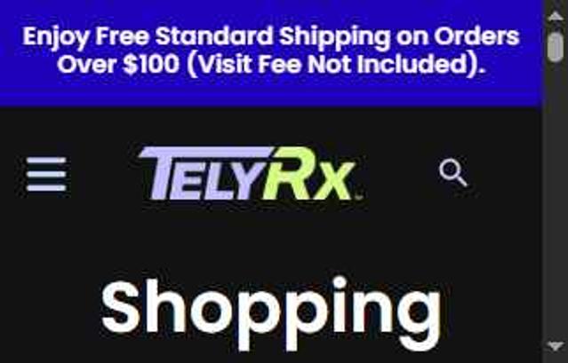 TelyRx checkout page showing TelyRx discount code box | Screenshot taken by SimplyCodes community member on Sep 7, 2025