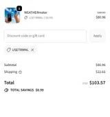 USETRMNL coupon verification screenshot