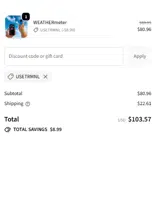 USETRMNL coupon verification screenshot
