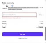 TWRENCH coupon verification screenshot