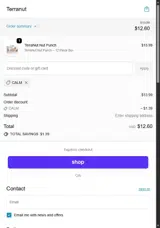 Calm coupon verification screenshot