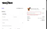 Terror Threads coupon verification screenshot