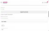 TRYUS20 coupon verification screenshot