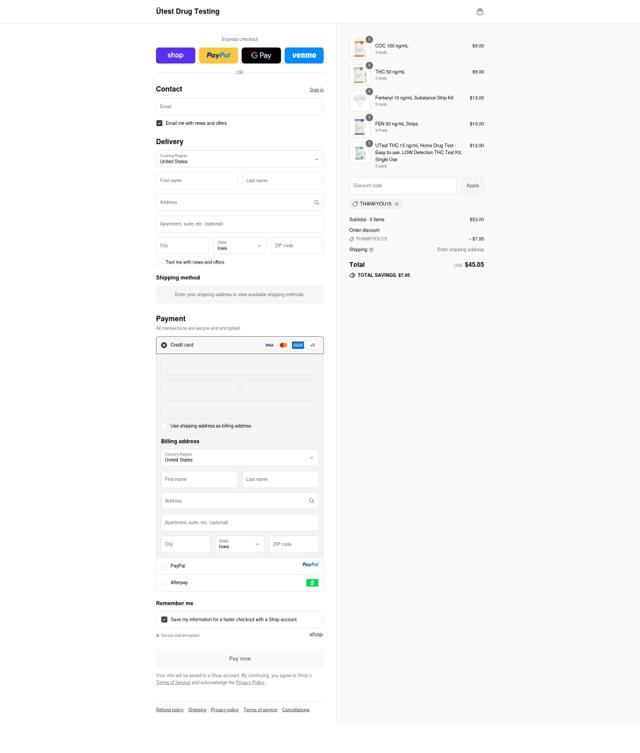 ÜTest checkout page showing ÜTest promo code box | Screenshot taken by SimplyCodes community member on Sep 11, 2025