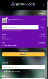 METAMORPHOSIS coupon verification screenshot