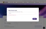 Thai Airways coupon verification screenshot