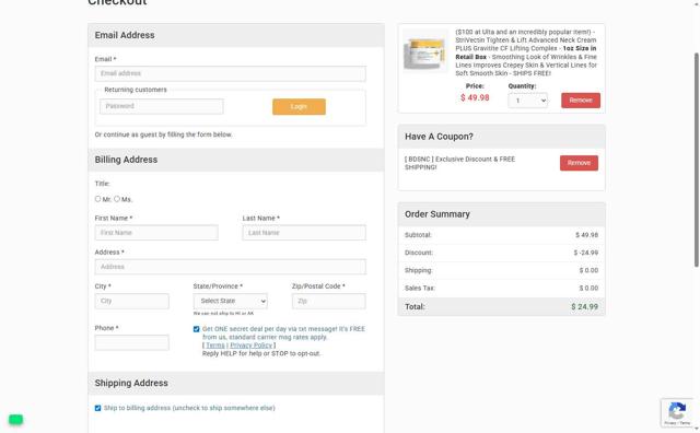 THAT Daily Deal checkout page showing THAT Daily Deal promo code box | Screenshot taken by SimplyCodes community member on Sep 11, 2025