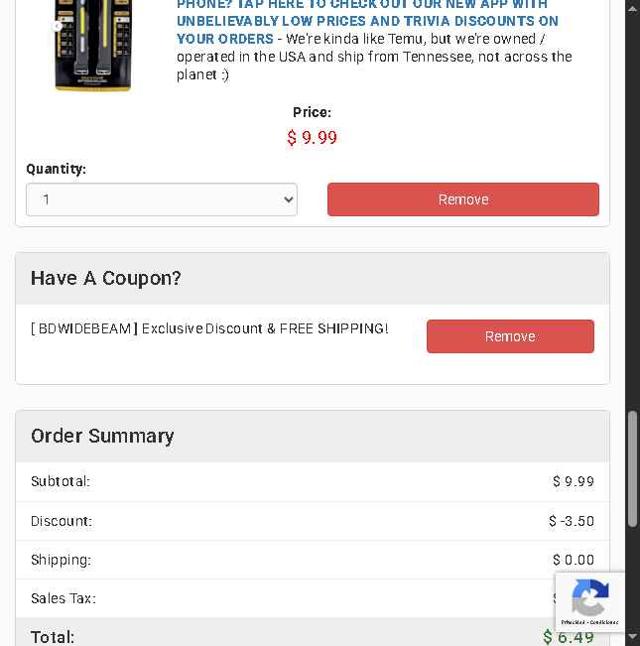 THAT Daily Deal checkout page showing THAT Daily Deal promo code box | Screenshot taken by SimplyCodes community member on Sep 9, 2025