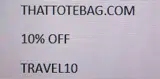 TRAVEL10 coupon verification screenshot