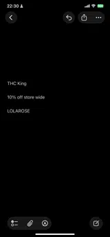 THC King coupon verification screenshot
