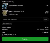 THC King coupon verification screenshot