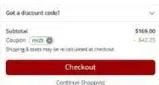 THC King coupon verification screenshot