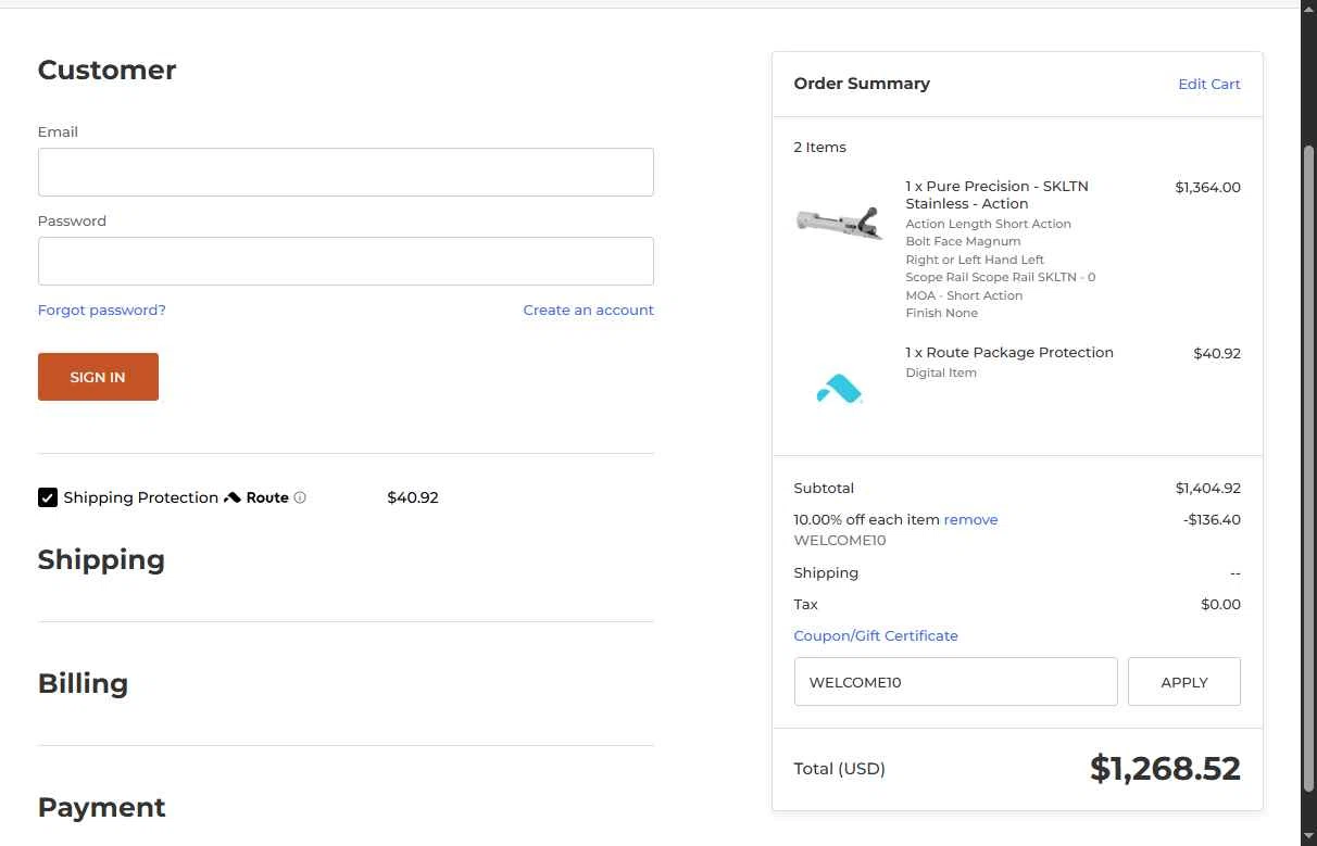 The Battalion checkout page showing The Battalion promo code box | Screenshot taken by SimplyCodes community member on Jul 16, 2025