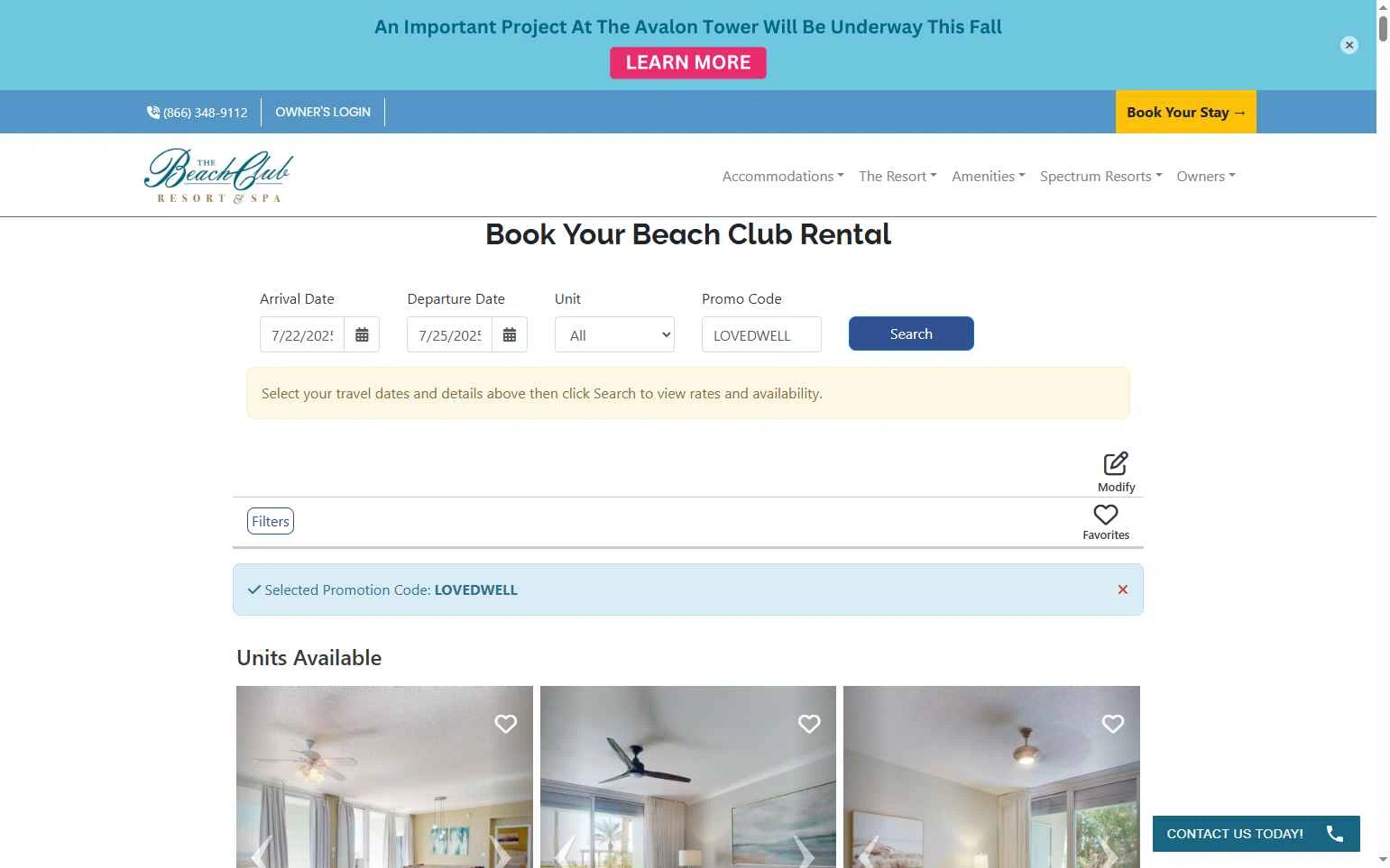 The Beach Club checkout page showing The Beach Club promo code box | Screenshot taken by SimplyCodes community member on Jul 21, 2025