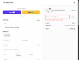 The Bella Bean coupon verification screenshot