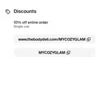 MYCOZYGLAM coupon verification screenshot