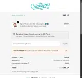 SHARETHEJOY coupon verification screenshot