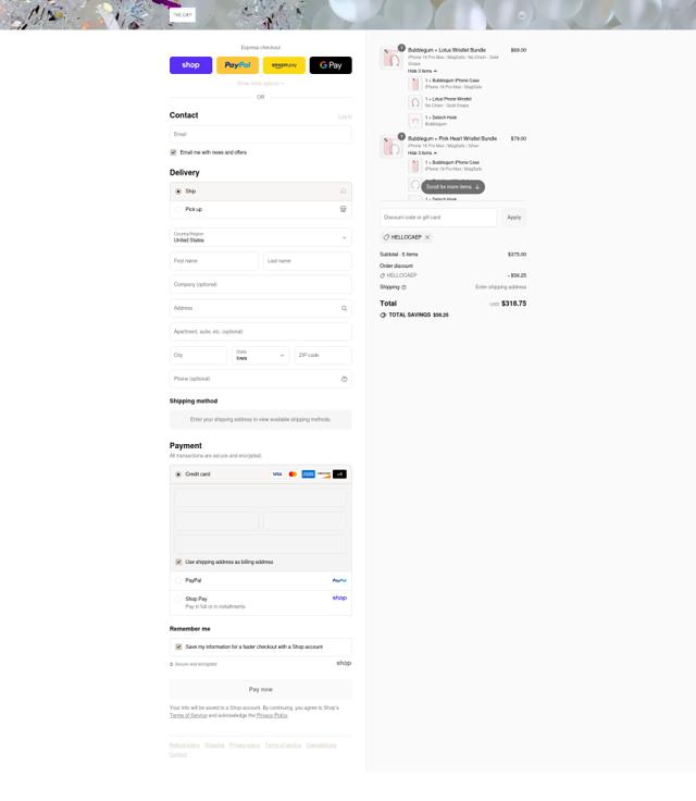 THE CÆP checkout page showing THE CÆP promo code box | Screenshot taken by SimplyCodes community member on Aug 31, 2025