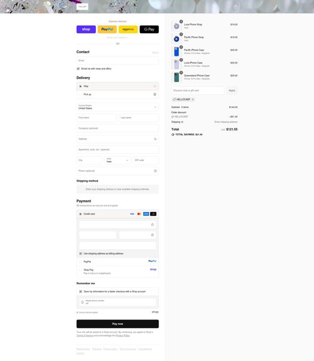 THE CÆP checkout page showing THE CÆP promo code box | Screenshot taken by SimplyCodes community member on Sep 12, 2025