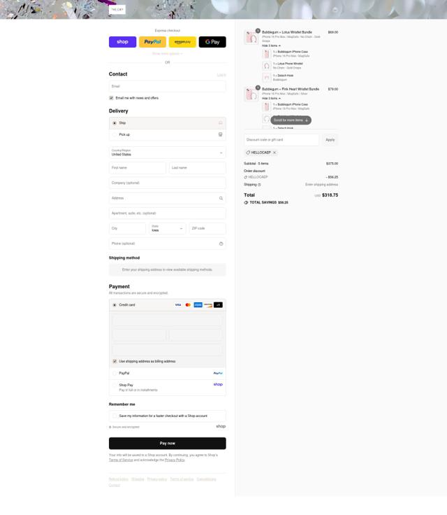 THE CÆP checkout page showing THE CÆP promo code box | Screenshot taken by SimplyCodes community member on Sep 4, 2025