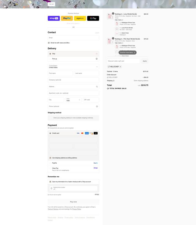 THE CÆP checkout page showing THE CÆP promo code box | Screenshot taken by SimplyCodes community member on Aug 27, 2025
