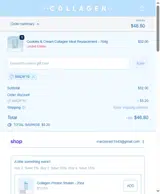 The Collagen Co. US coupon verification screenshot