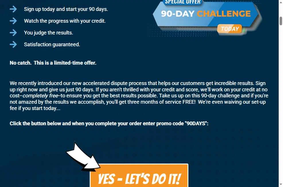 The Credit People checkout page showing The Credit People promo code box | Screenshot taken by SimplyCodes community member on May 9, 2025