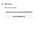 MYCOZYMAISON coupon verification screenshot