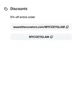 MYCOZYGLAM coupon verification screenshot
