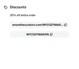 MYCOZYMAISON coupon verification screenshot