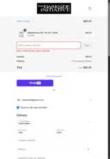 dark4th coupon verification screenshot